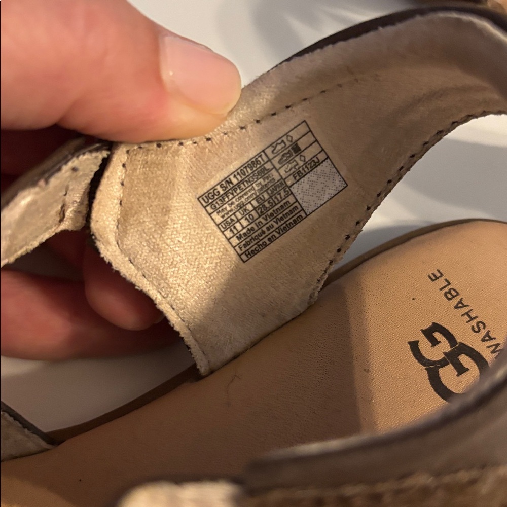 UGG Tan Suede Sandals - Picture 2 of 4